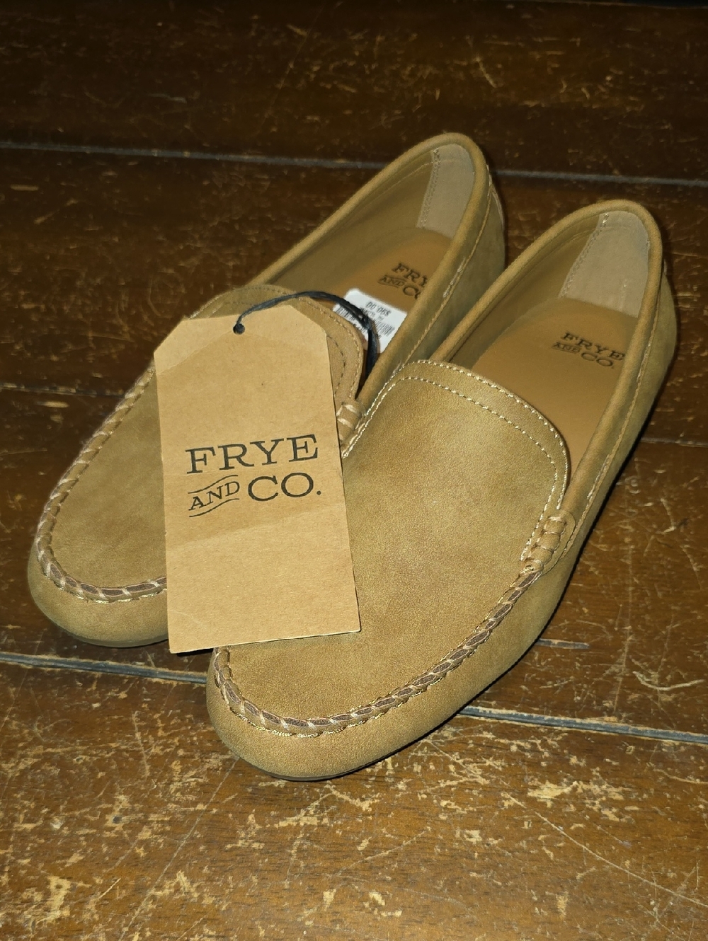 FRYE & CO. Sloane Suede Moc Toe Venetian Loafers Mens 8.5 M